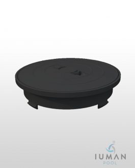 Tapa Skimmer 17'5 L. circular marco circular gris antracita | IUMAN Pool